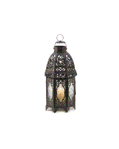 BLACK LATTICE LANTERN
