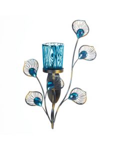 PEACOCK INSPIRED SINGLE SCONCE