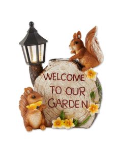 SOLAR WELCOME TO OUR GARDEN SQUIRRELS