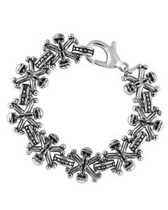 High polished (no plating) Stainless Steel Bracelet with No Stone