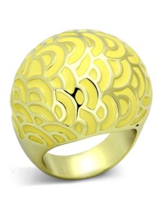 Stainless Steel Ring with Top Grade Crystal in Clear 